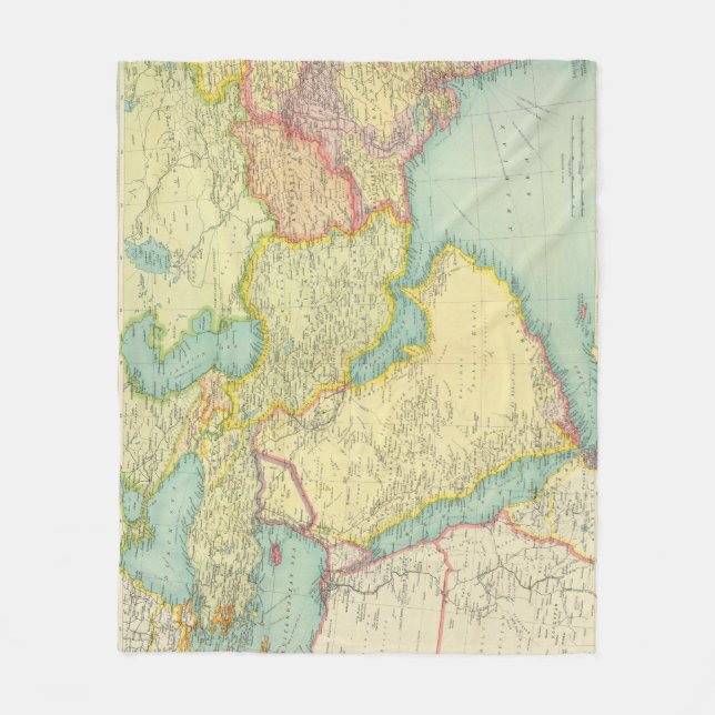 Southwestern Asia Fleece Blanket (Front)