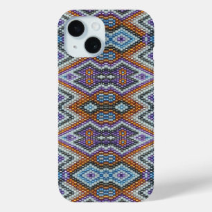 Southwestern Bead Art iPhone 15 Case