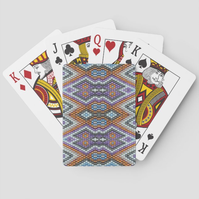 Southwestern Bead Art Poker Cards (Back)