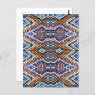 Southwestern Bead Art  Postcard