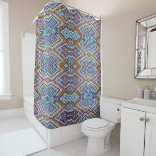Southwestern Bead Art Shower Curtain