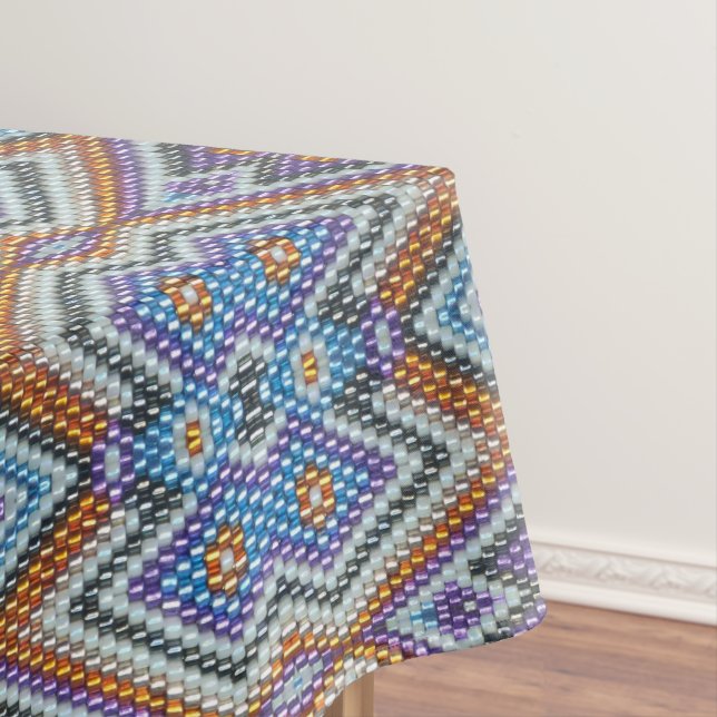 Southwestern Bead Art Tablecloth (In Situ)