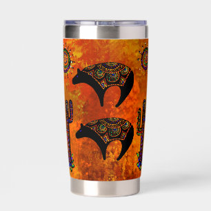 Southwestern Bear Art Insulated Tumbler