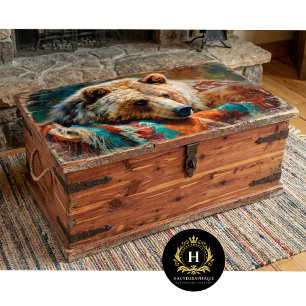 Southwestern Bear Furniture Decoupage Tissue Paper