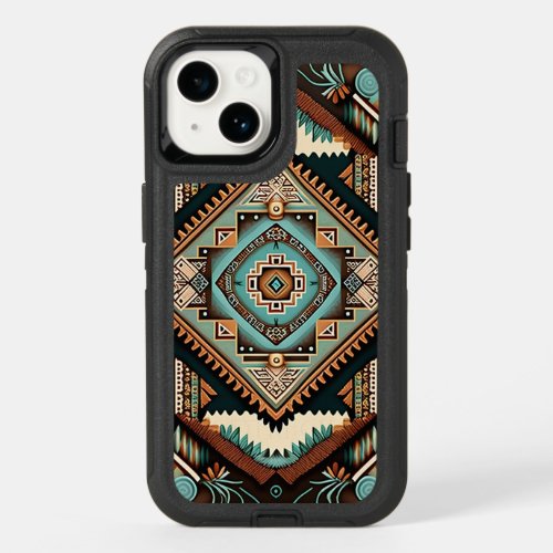 SouthWestern Boho Pattern OtterBox iPhone 14 Case