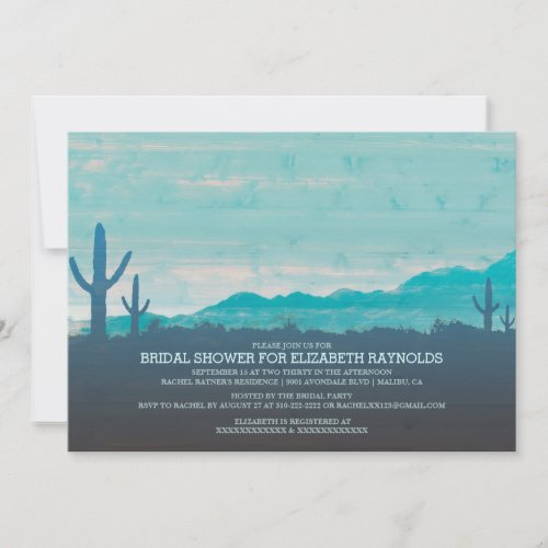Southwestern Bridal Shower Invitations
