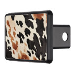 Southwestern Brown Cream Black Cowhide  Hitch Cover