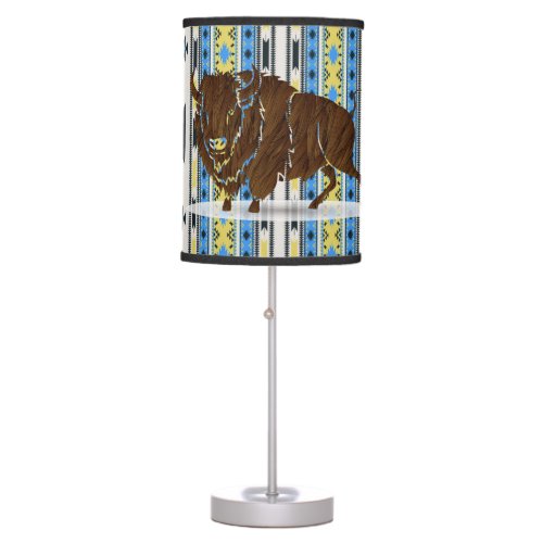 Southwestern Buffalo  Table Lamp