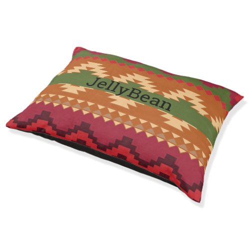 Southwestern Cabin Style Colorful Pet Bed