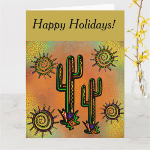 SOUTHWESTERN CACTUS  ART       CARD