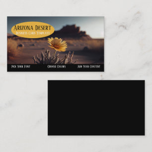 Southwestern Cactus Flower Desert Business Card