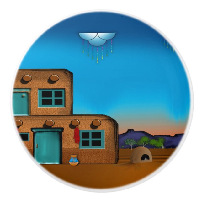 Southwestern Ceramic Knobs (Front)