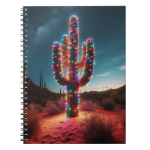 Southwestern Christmas desert cactus  Notebook