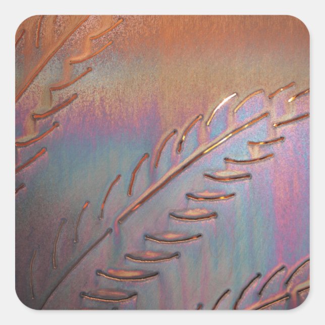 SOUTHWESTERN COPPER FEATHER STICKER (Front)