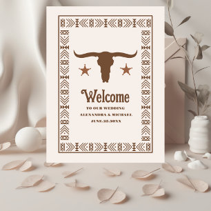 Southwestern Country Ranch Western Wedding Foam Board