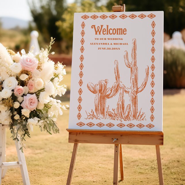 Southwestern Country Ranch Western Wedding  Foam Board (Creator Uploaded)