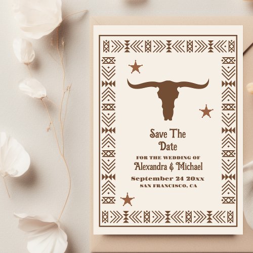 Southwestern Country Ranch Western Wedding Save The Date