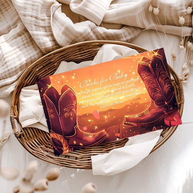 Southwestern Cowboy Boots Books for Baby  Enclosure Card (Creator Uploaded)