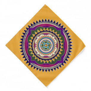 Southwestern Cross Mandala Bandana