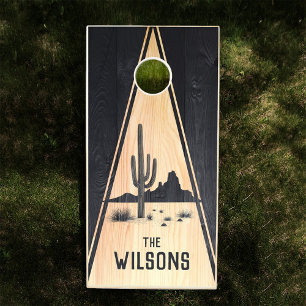 Southwestern Custom Family Desert Two Toned Cornhole Set