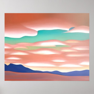 Southwestern Desert and Sky Minimalist Art Poster