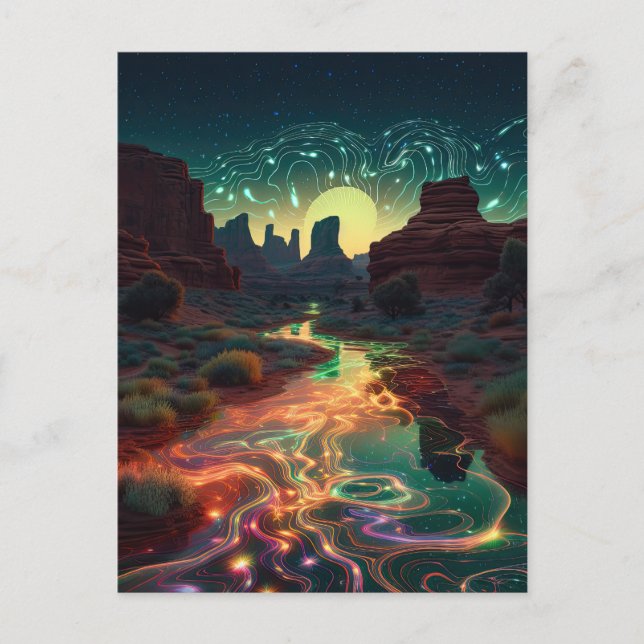 Southwestern Desert Arizona Utah Cosmos Landscape Postcard (Front)