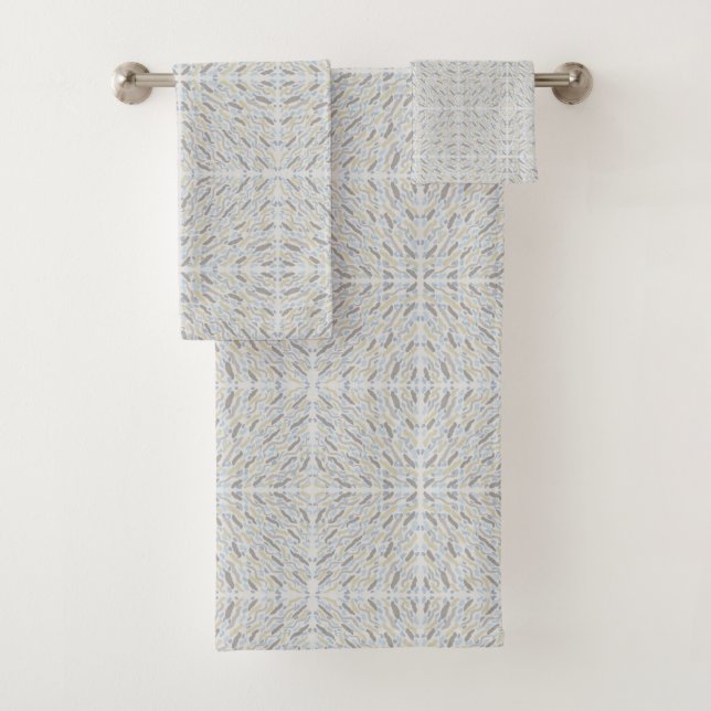 Southwestern Desert Colors Pattern Bath Towel Set (Insitu)