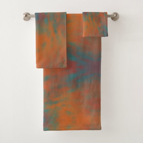 Southwestern Desert Dreams Pattern Abstract  Bath Towel Set