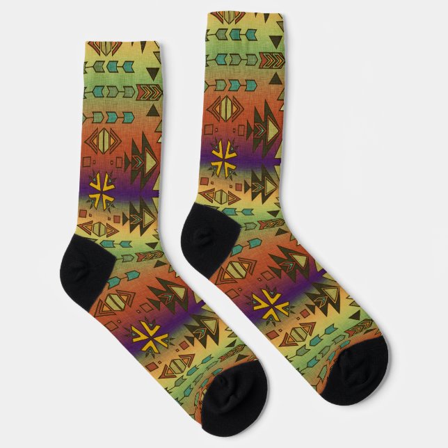 Southwestern Desert Evening Skies Beautiful Socks (Right)