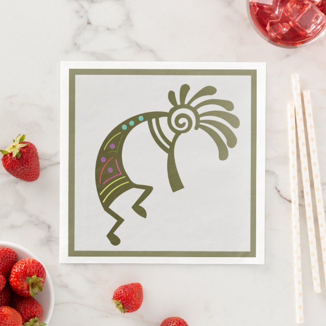 Southwestern Desert Indian Kokopelli Napkins (Insitu)
