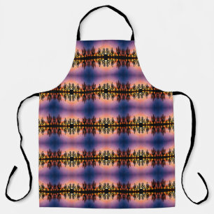 Southwestern Desert Landscape Cactus Sunrise Image Apron