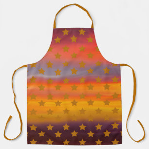 Southwestern Desert Stars And Stripes Abstract Art Apron
