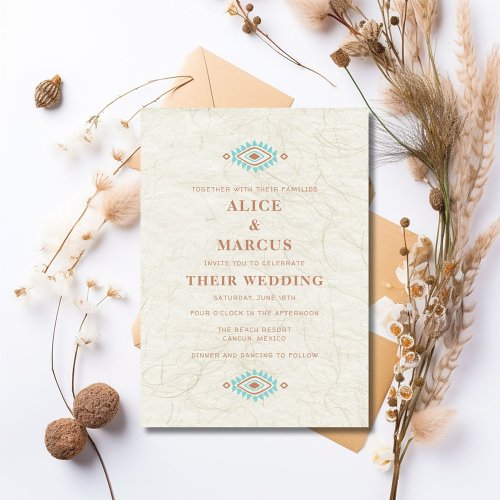  Southwestern Desert Wedding  Invitation