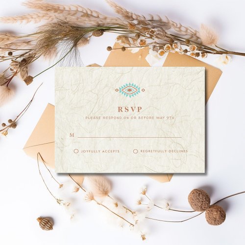 Southwestern Desert Wedding RSVP Card