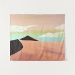 Southwestern Desert with  Dunes Minimalist Art Tapestry