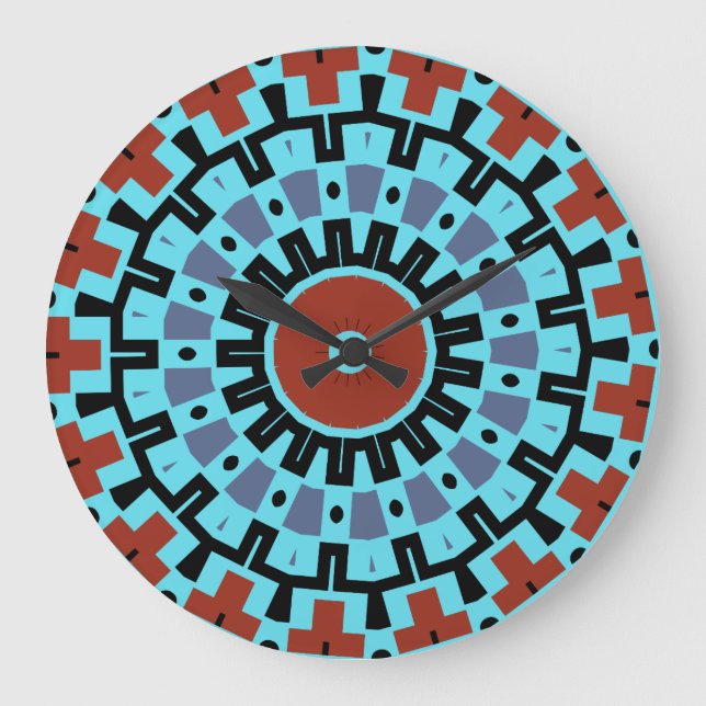 Southwestern Design Large Clock (Front)
