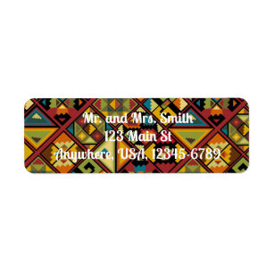 Southwest Gift Tags Indian Design Geometric Paper Package Labels