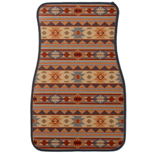 FKELYI Southwestern Native Vintage African Design Floor Mats for Vehicle Universal Fit Car Front Carpets 