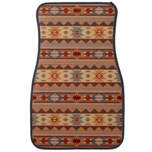 FKELYI Southwestern Native Vintage African Design Floor Mats for Vehicle Universal Fit Car Front Carpets FKELYI Southwestern Native Vintage African Design Floor Mats for Vehicle Universal Fit Car Front Carpets