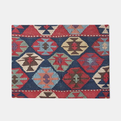 Southwestern Diamond Colorful Ornate Doormat