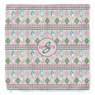 Southwestern ethnic feathers pattern bandana