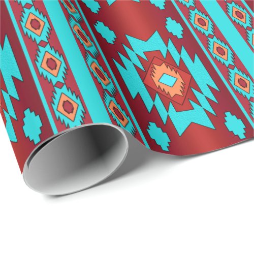 Southwestern Ethnic Geometric Wrapping Paper