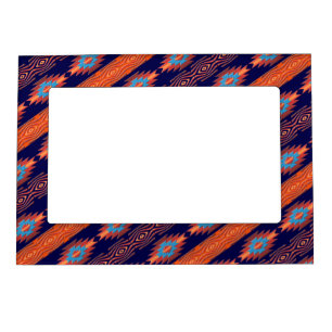 Southwestern ethnic gradient pattern magnetic frame