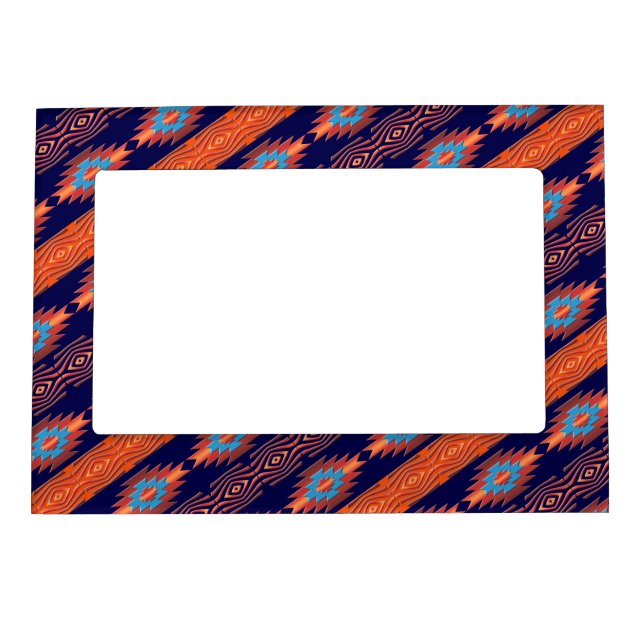 Southwestern ethnic gradient  pattern magnetic frame (Front)