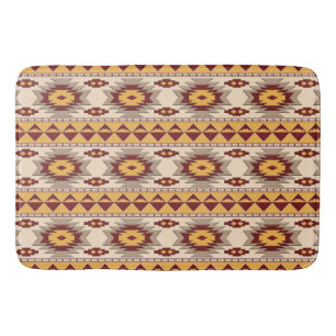 southwestern ethnic pattern bathroom mat