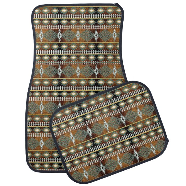 southwestern ethnic pattern car mat (Set)