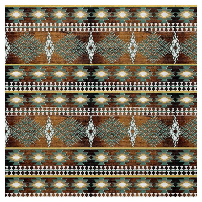 southwestern ethnic pattern fabric (Swatch)