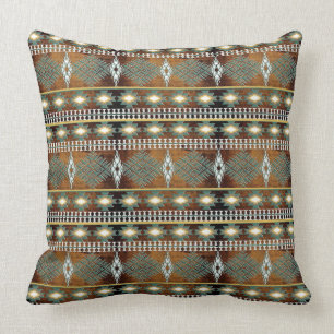 southwestern ethnic pattern throw pillow