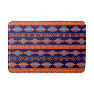 Southwestern ethnic tribal pattern. bath mat