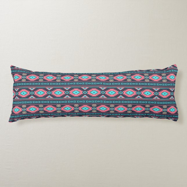 Southwestern ethnic tribal pattern. body pillow (Front)